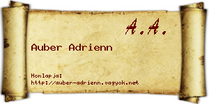 Auber Adrienn névjegykártya